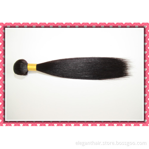 Unprocessed Brazilian Virgin Hair Extension Silky Straight Weaving 18" 100g Natural Black Color